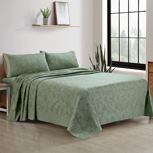 PRINTED BED SHEET SET