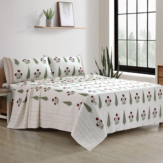 PRINTED BED SHEET SET