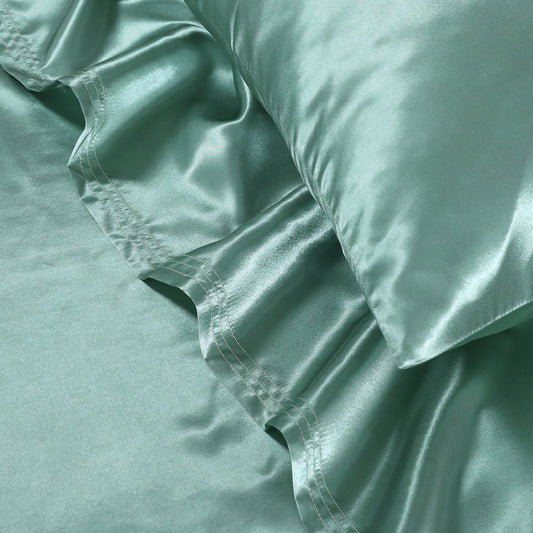 SILK PLAIN BED SHEET SET