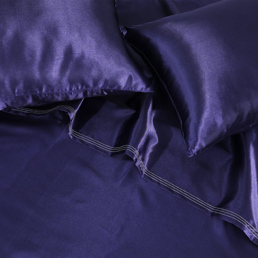 SILK PLAIN BED SHEET SET