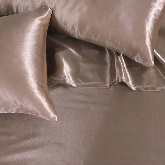 SILK PLAIN BED SHEET SET