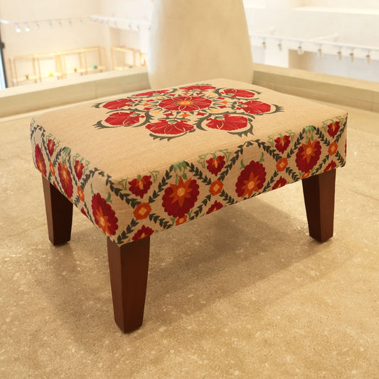 Suzani Foot Stool
