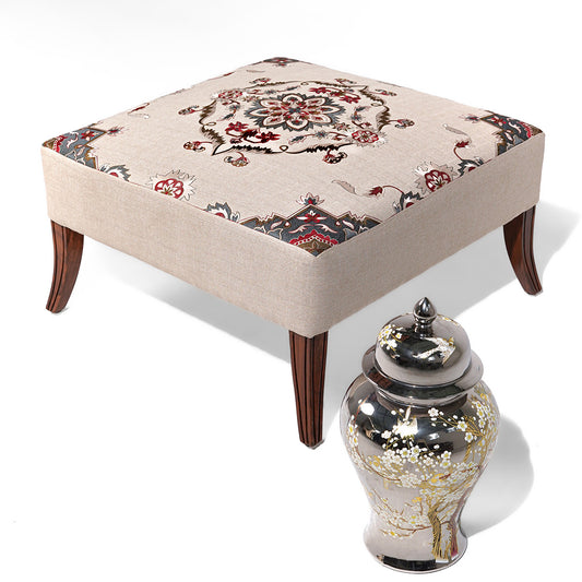 Morocan Stitch Ottoman
