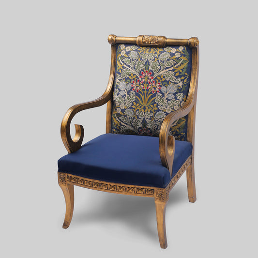 Blue Lily Chair