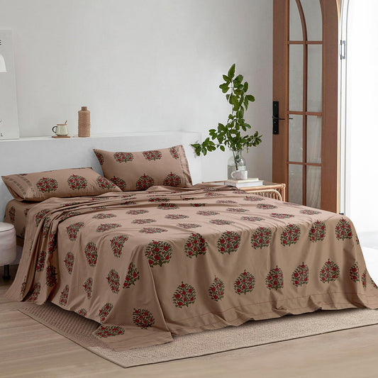 PRINTED BED SHEET SET