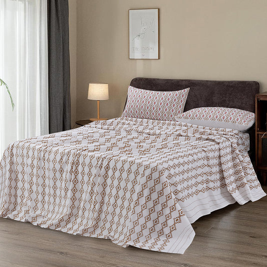 PRINTED BED SHEET SET