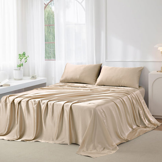 SILK PLAIN BED SHEET SET