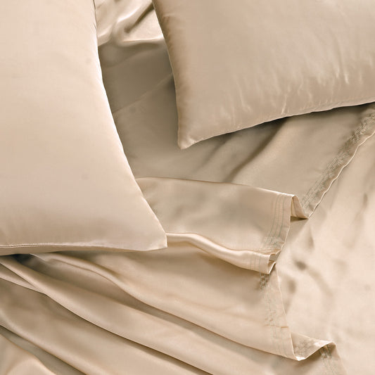 SILK PLAIN BED SHEET SET