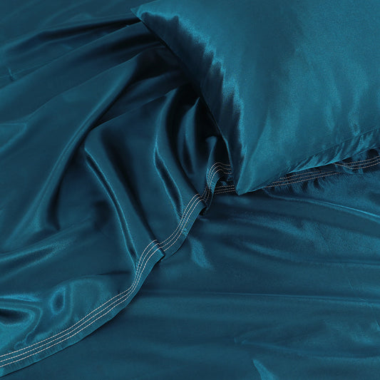 SILK PLAIN BED SHEET SET