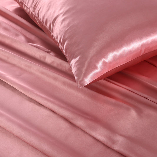 SILK PLAIN BED SHEET SET