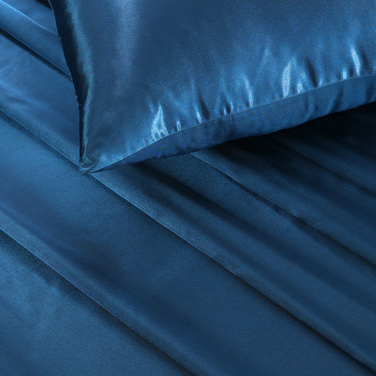 SILK PLAIN BED SHEET SET