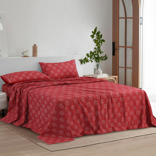 PRINTED BED SHEET SET