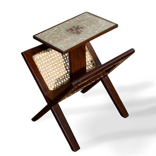 Rattan Magazine Small Table