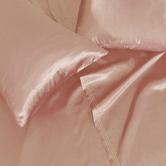 SILK PLAIN BED SHEET SET