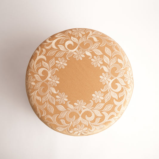Serene Sand Round Stool