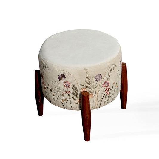 Botanical Meadow Round Stool