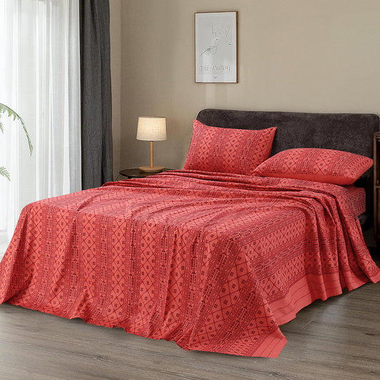 PRINTED BED SHEET SET