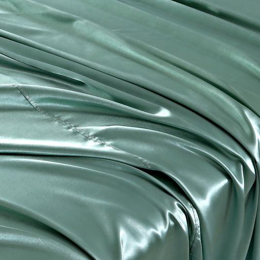 SILK PLAIN BED SHEET SET