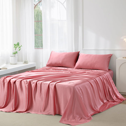 SILK PLAIN BED SHEET SET