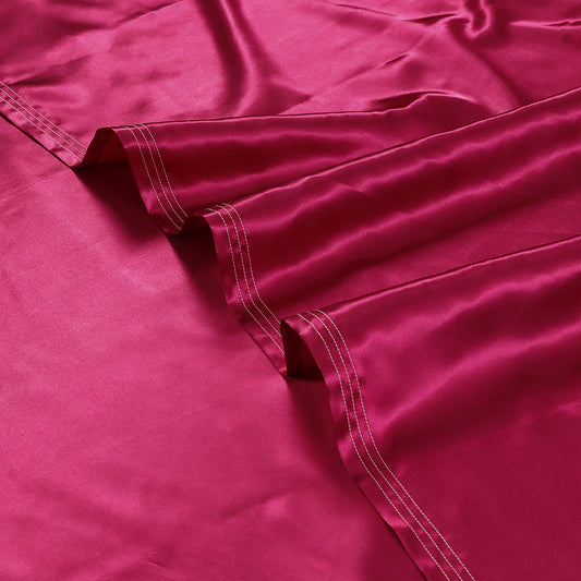 SILK PLAIN BED SHEET SET