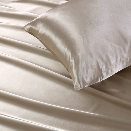 SILK PLAIN BED SHEET SET