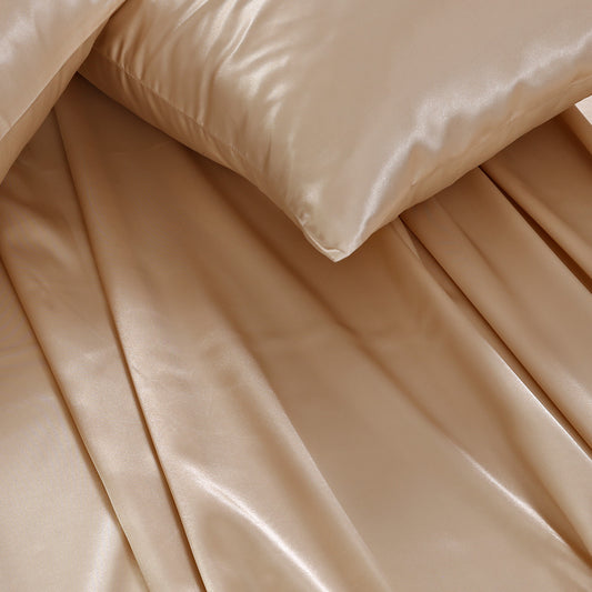 SILK PLAIN BED SHEET SET