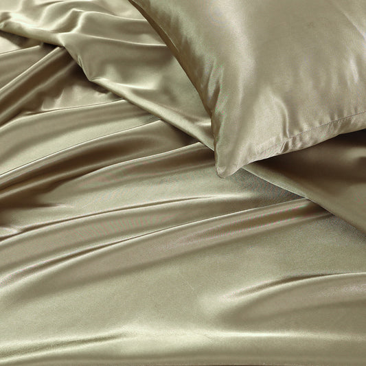 SILK PLAIN BED SHEET SET